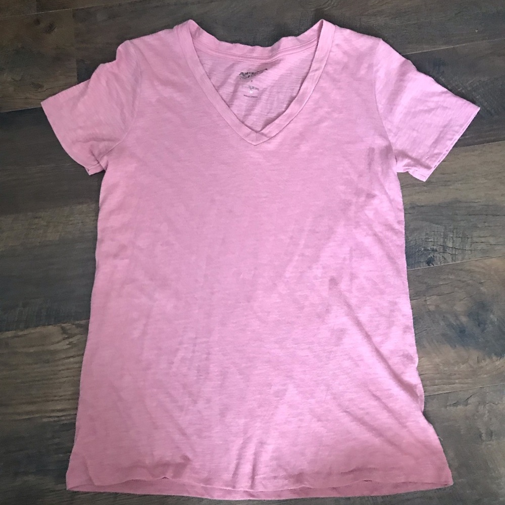 Pink V-neck Tee - Picture 2 of 3